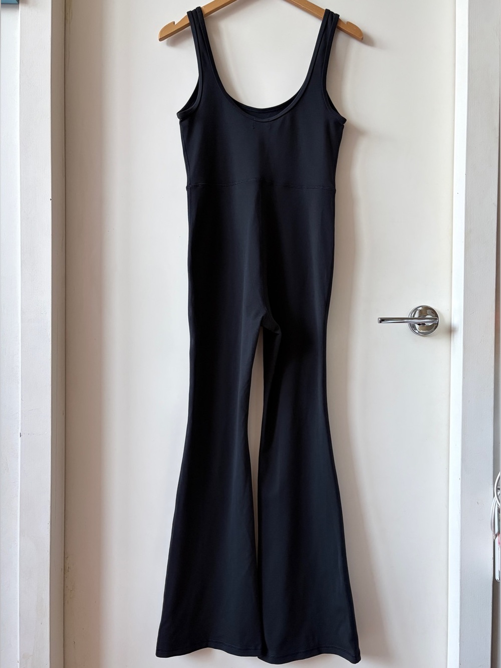 Wilfred Free Black Flared Scoop-Neck Jumpsuit Women’s M